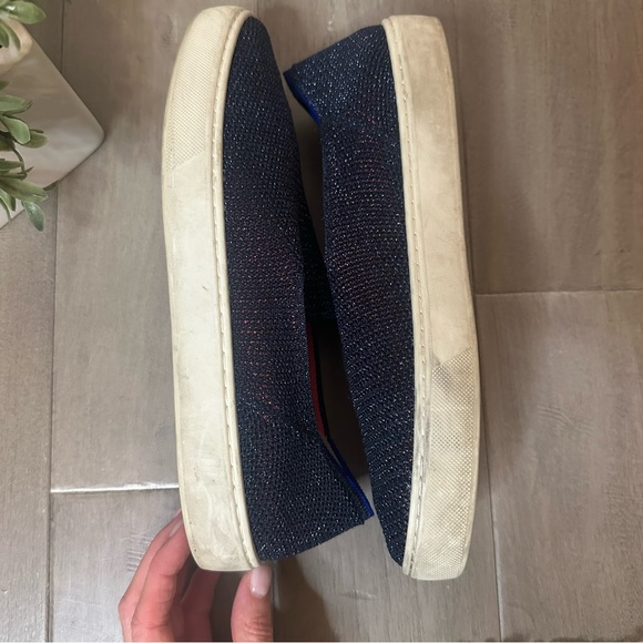 Rothy’s Limited Edition Metallic Slip On Sneakers Women’s 9.5 - Picture 4 of 12